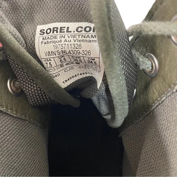 Sorel Caribou OTM Waterproof Dark Green Alpine Tundra Cyber Sole Lace Up Boots - Picture 14 of 16